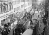 Gera_Thueringen_Einkaufsstrasse_Sorge_mit_Blick_in_die_Bachgassek